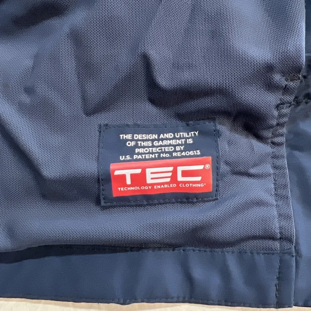 Scottevest Vest Mens 3XL Tall Blue RFID Travel Full Zip Pockets Tec 26 Pockets